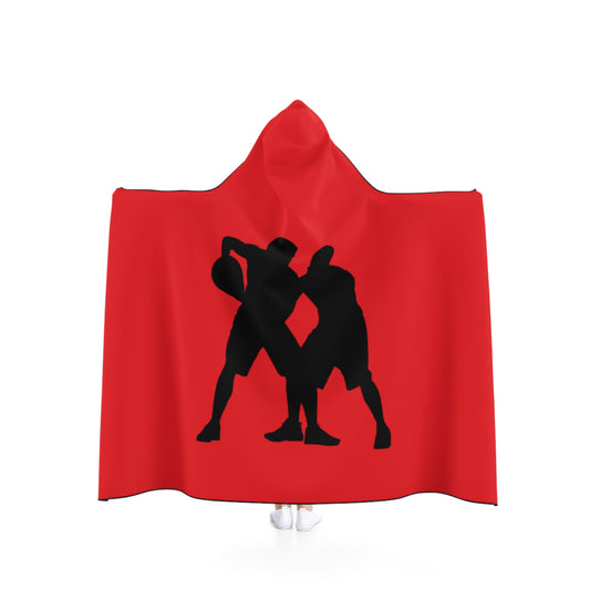 Hooded Blanket: Basketball Red