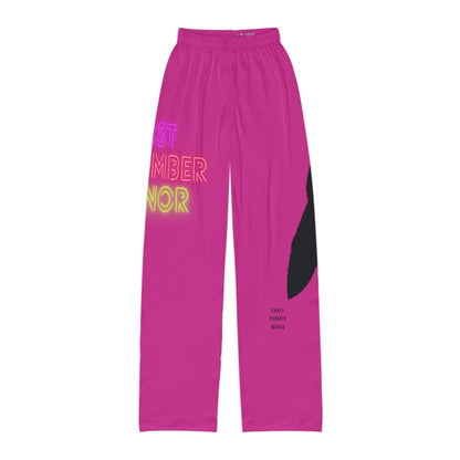 Kids Pajama Pants: Lost Remember Honor Pink