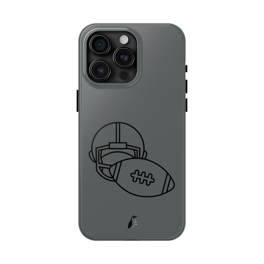 Tough Phone Cases (for iPhones): Football Dark Grey