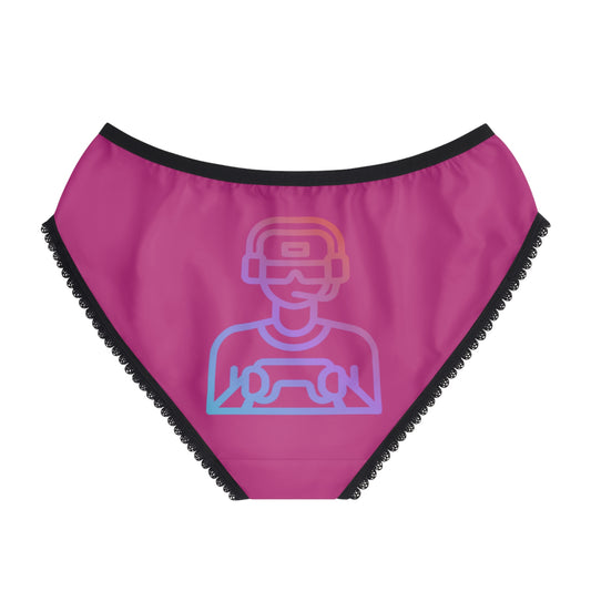 Women's Briefs: Gaming Pink