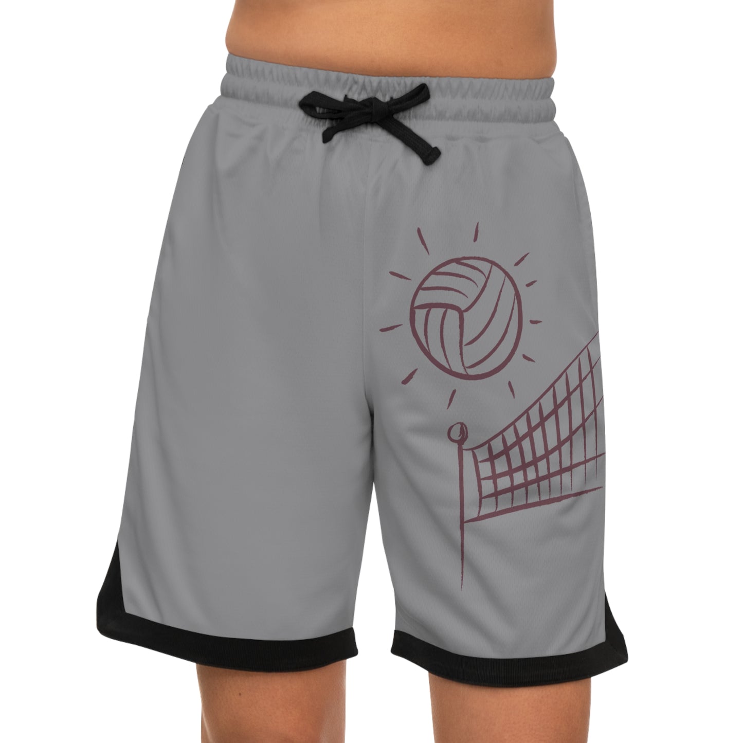 Basketball Rib Shorts: Volleyball Grey