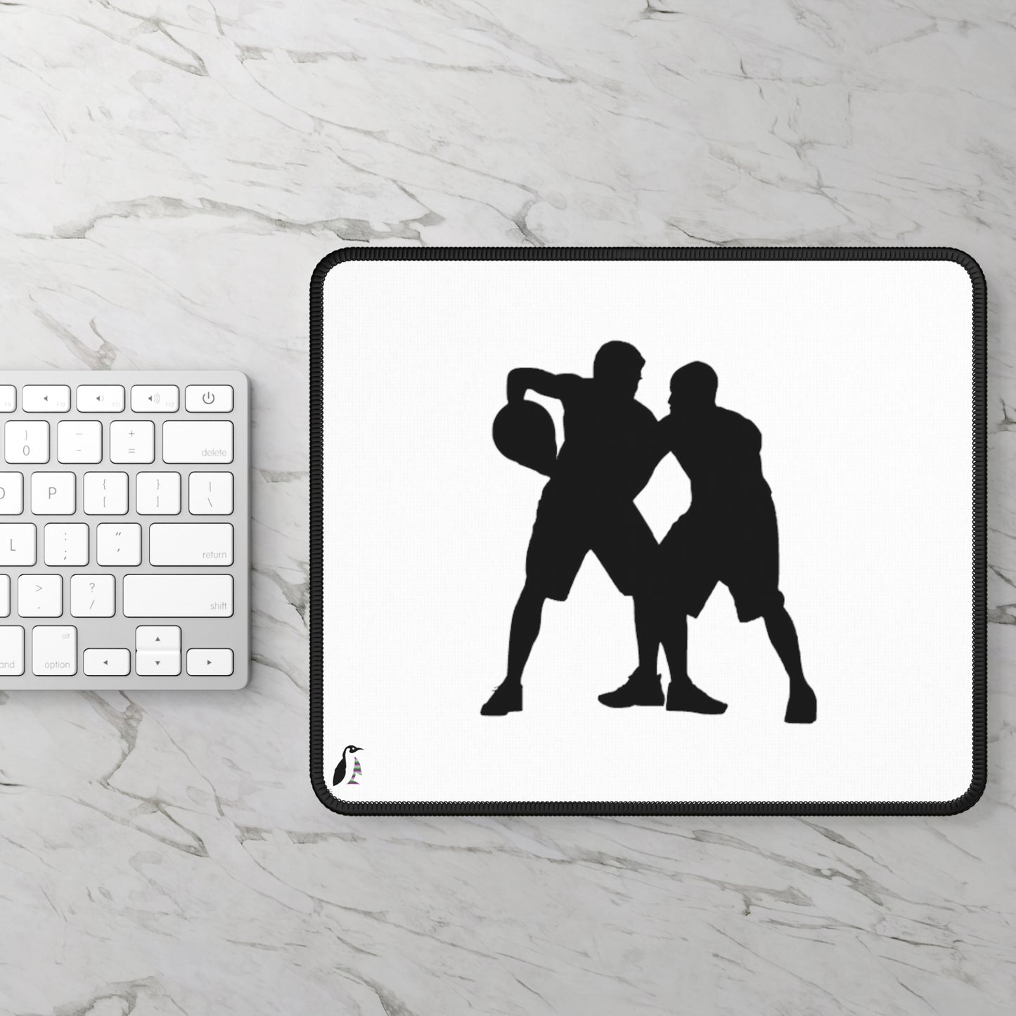 Gaming Mouse Pad: Basketball White