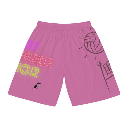 Basketball Shorts: Volleyball Lite Pink