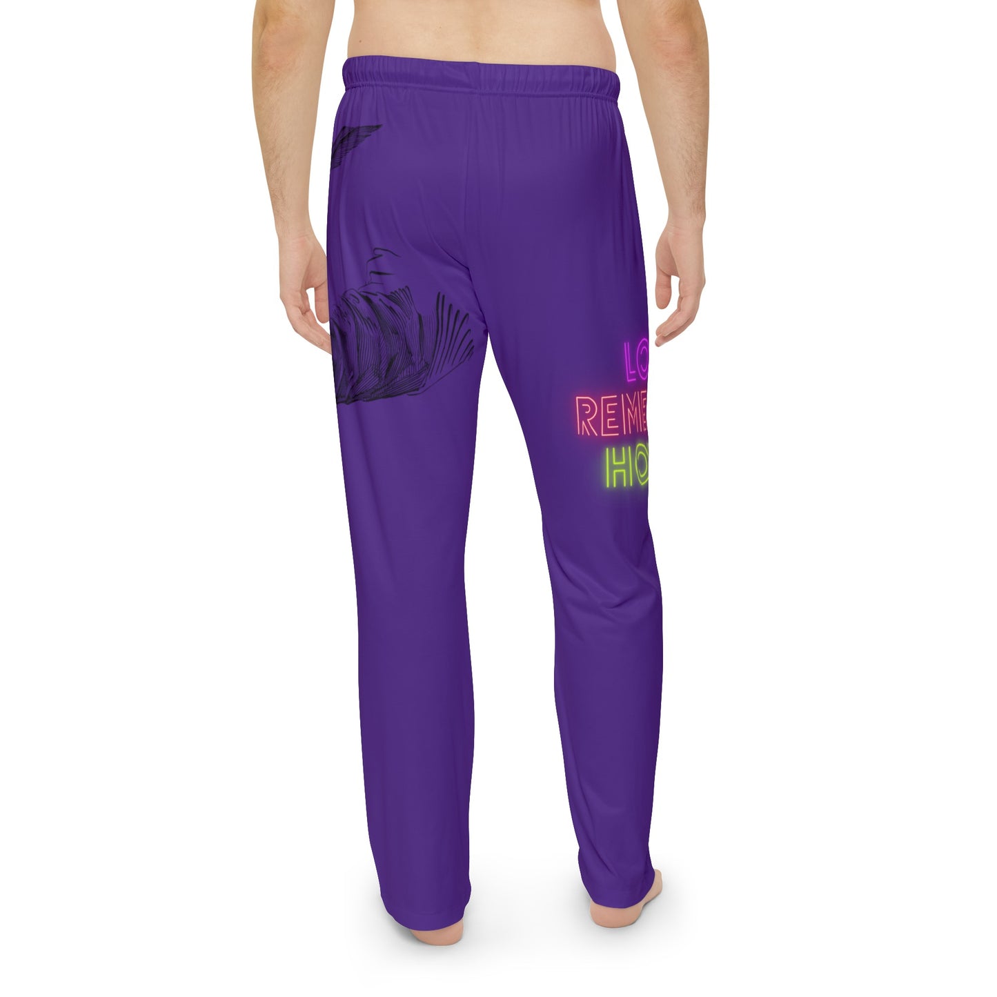 Men's Pajama Pants: Writing Purple