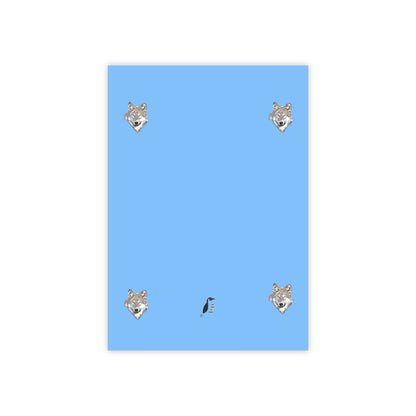 Post-it® Note Pads: Wolves Lite Blue