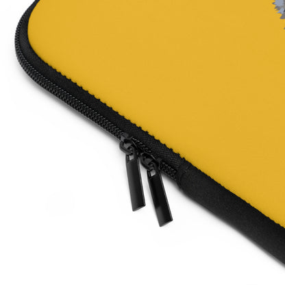 Laptop Sleeve: Wolves Yellow