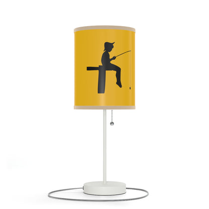 Lamp on a Stand, US|CA plug: Fishing Yellow