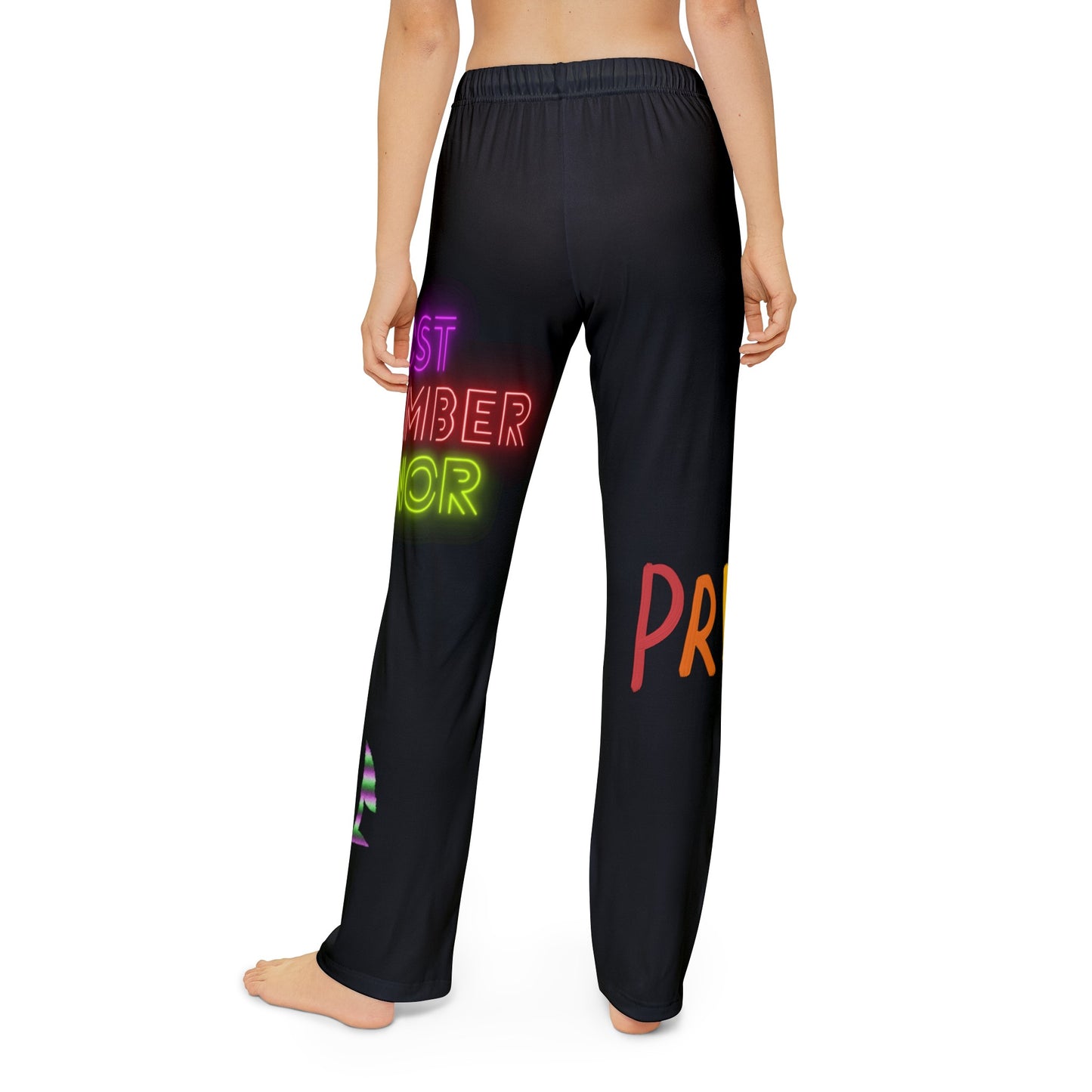 Kids Pajama Pants: LGBTQ Pride Black