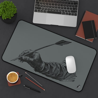 Desk Mat: Writing Dark Grey