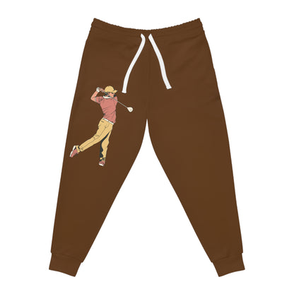 Athletic Joggers: Golf Brown