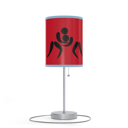 Lamp on a Stand, US|CA plug: Wrestling Dark Red