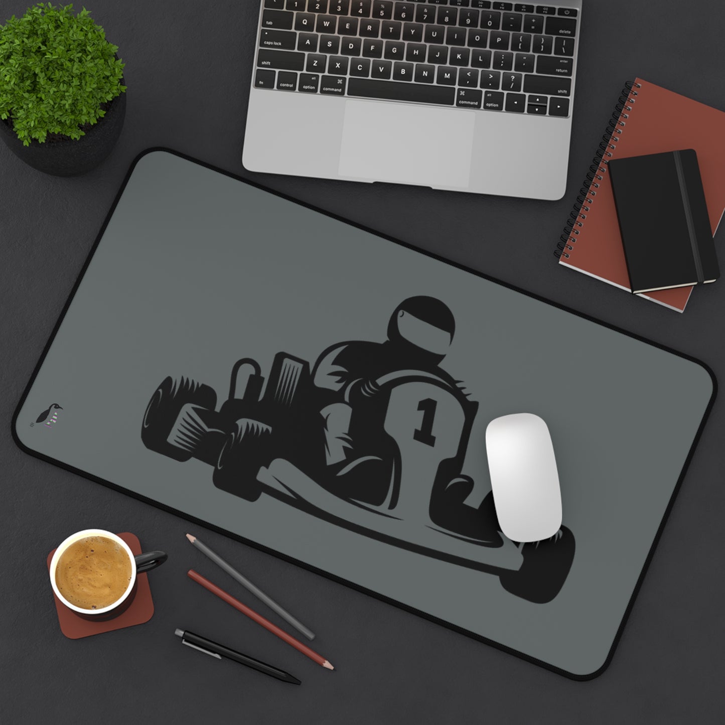 Desk Mat: Racing Dark Grey