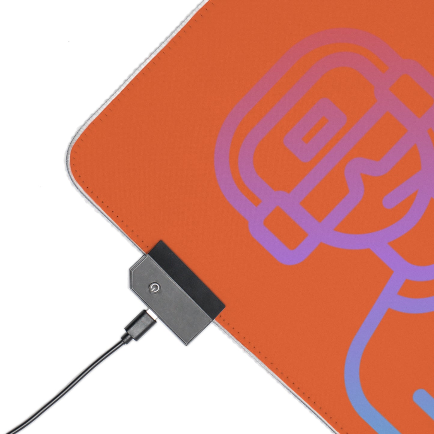 LED Gaming Mouse Pad: Gaming Orange