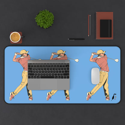 Desk Mat: Golf Lite Blue