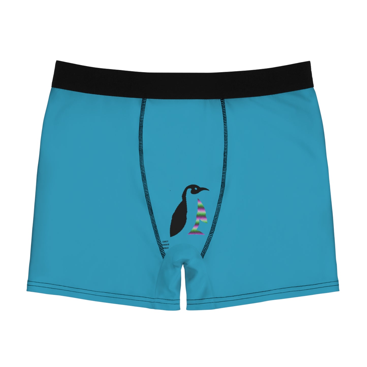 Men's Boxer Briefs: Basketball Turquoise