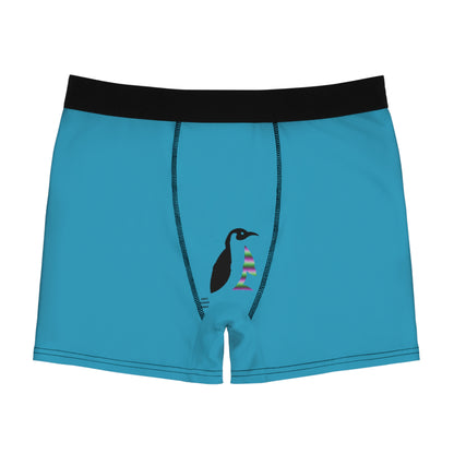 Men's Boxer Briefs: Basketball Turquoise