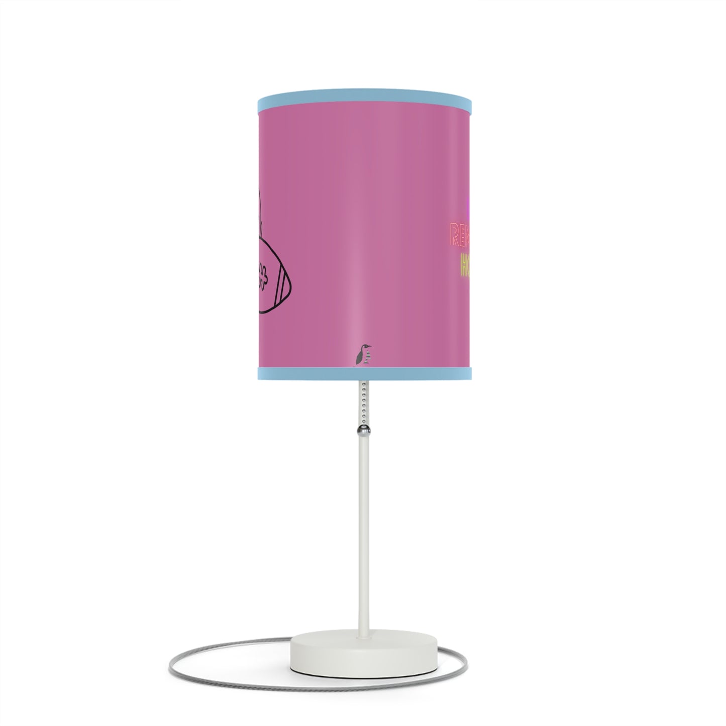 Lamp on a Stand, US|CA plug: Football Lite Pink