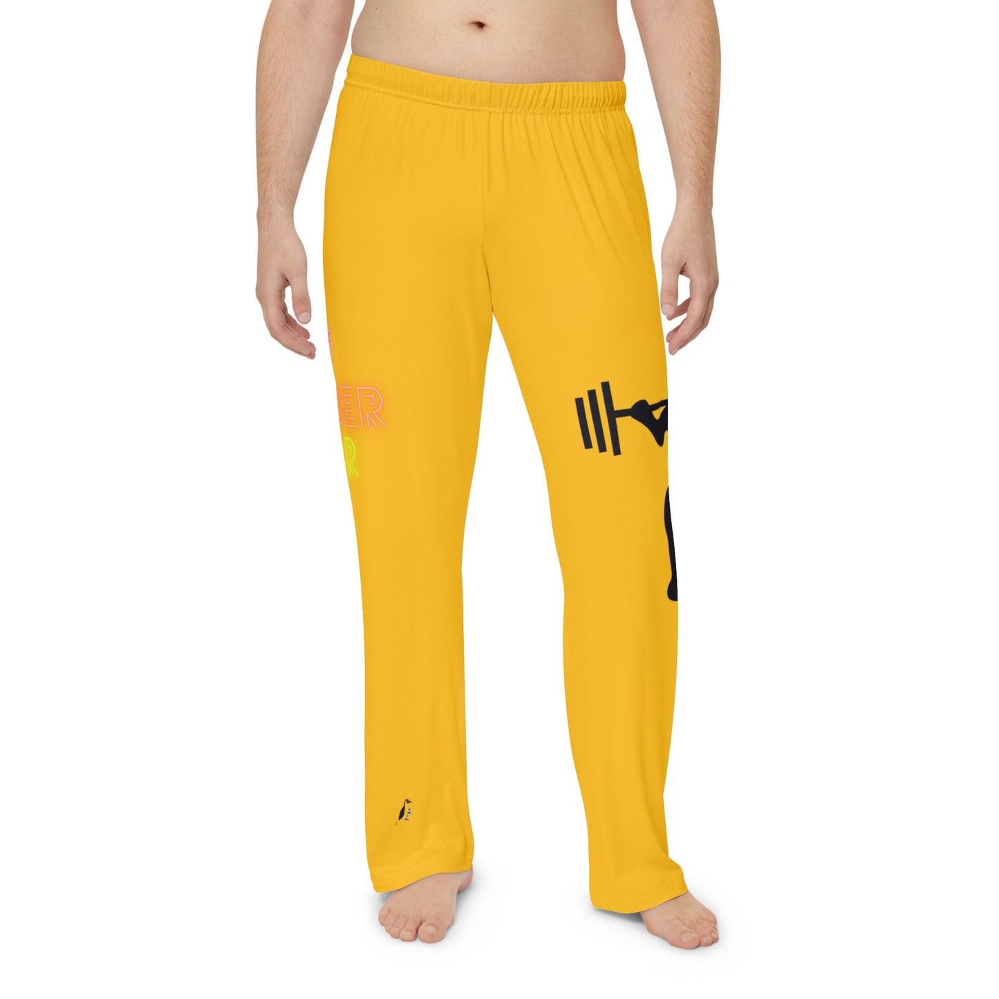 Panlalaking Pajama Pants: Weightlifting Yellow