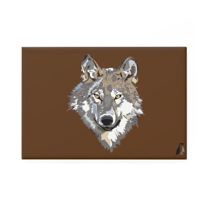 Button Magnet, Rectangle (1 & 10 pcs): Wolves Brown