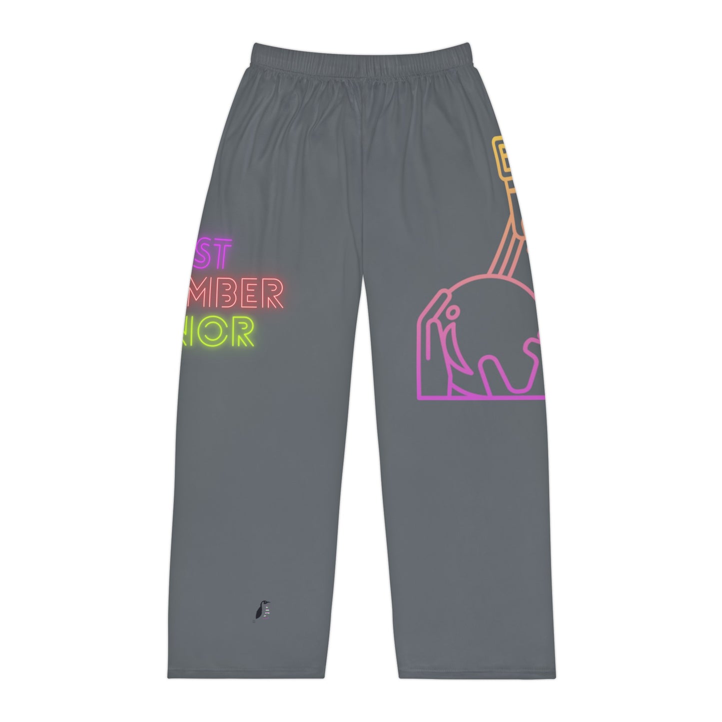 Men's Pajama Pants: Bowling Dark Grey