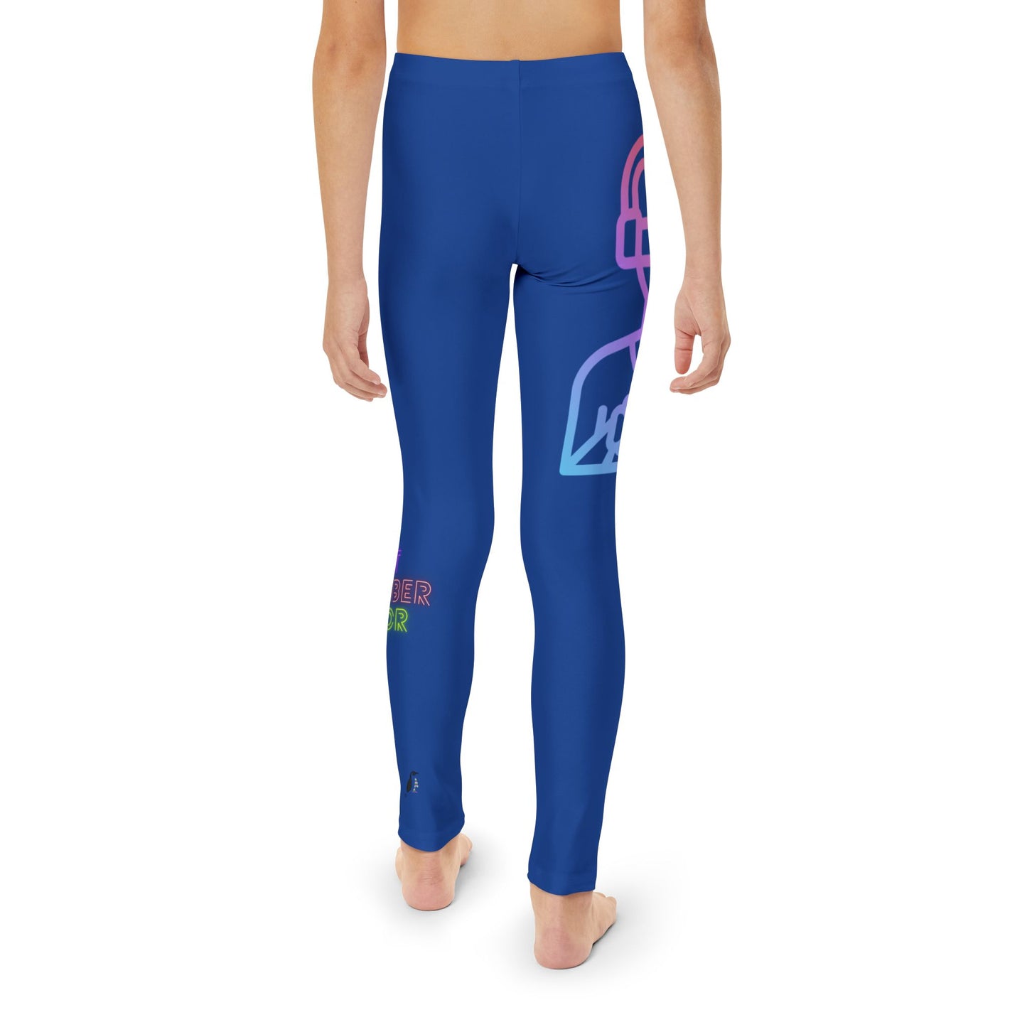 Youth Full-Length Leggings: Gaming Dark Blue