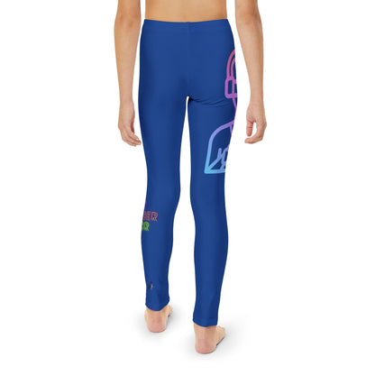 Youth Full-Length Leggings: Gaming Dark Blue