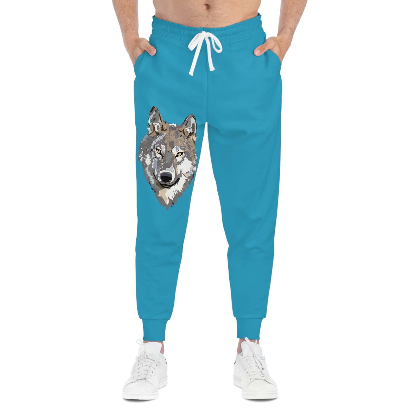 Athletic Joggers: Wolves Turquoise