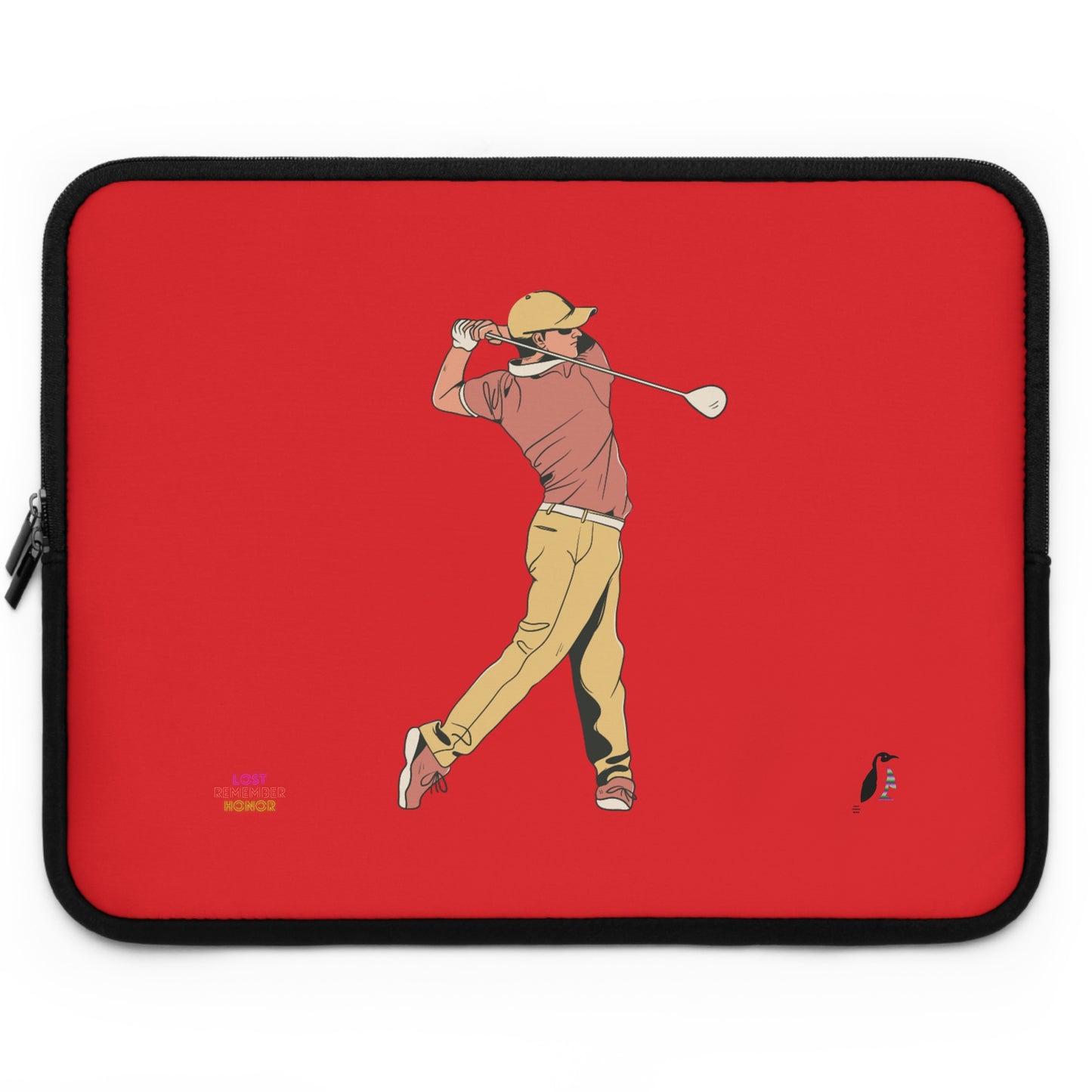 Laptop Sleeve: Golf Red