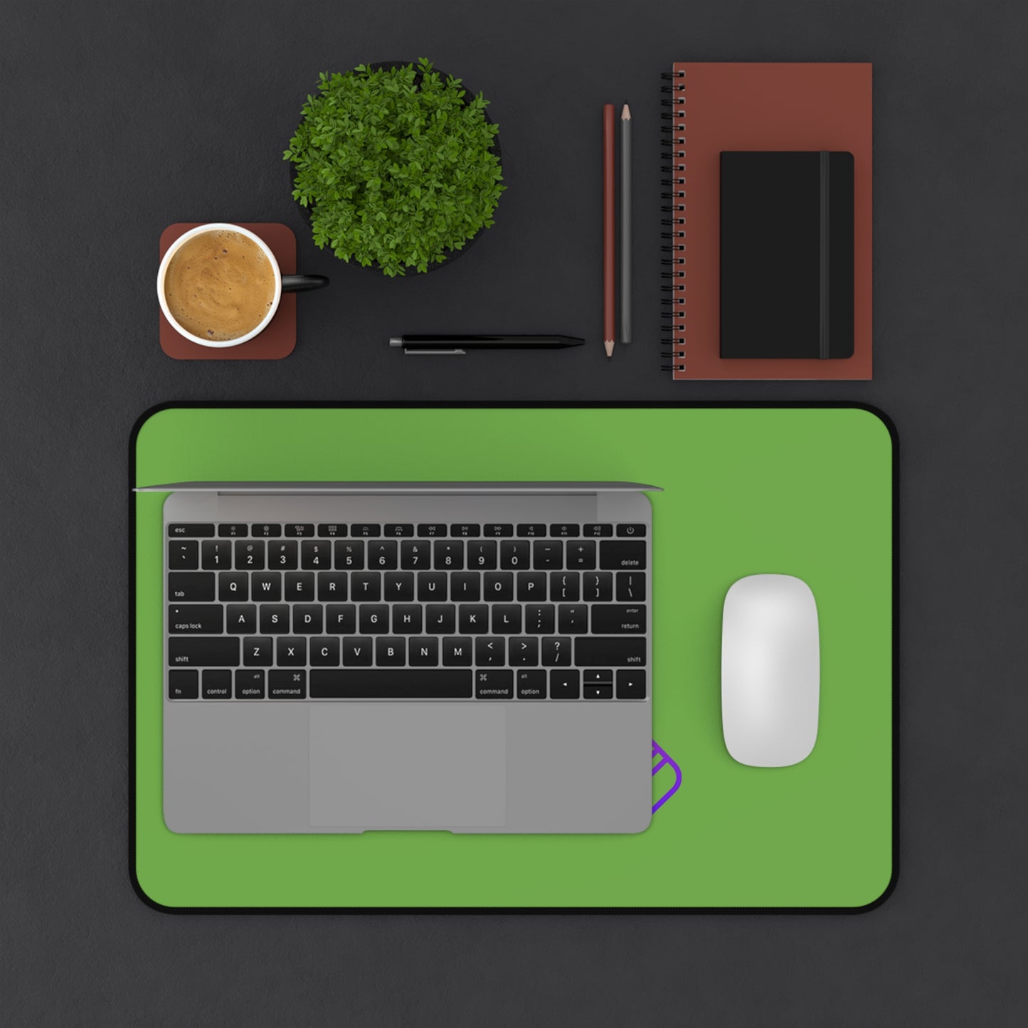 Desk Mat: Music Green