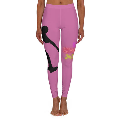 Women's Spandex Leggings: Skateboarding Lite Pink