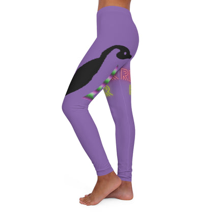 Women's Spandex Leggings: Lost Remember Honor Lite Purple