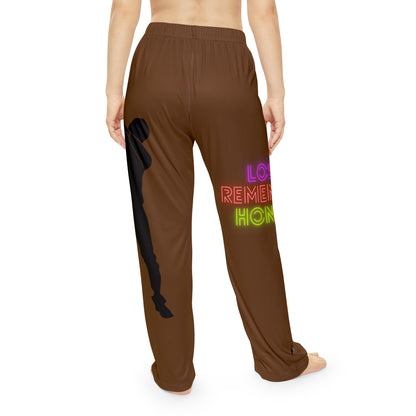 Women's Pajama Pants: Dance Brown