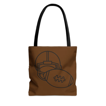 Tote Bag: Football Brown