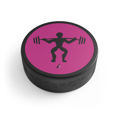 Hockey Puck: Weightlifting Pink