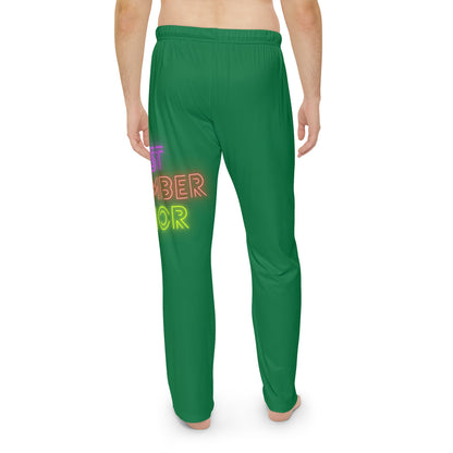 Men's Pajama Pants: Lost Remember Honor Dark Green