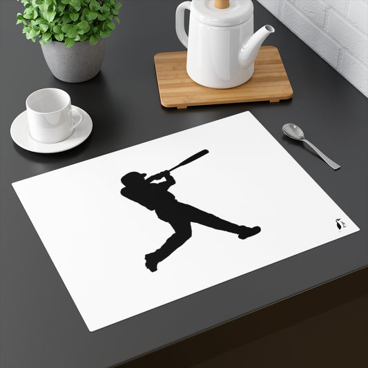 Placemat, 1pc: Baseball White