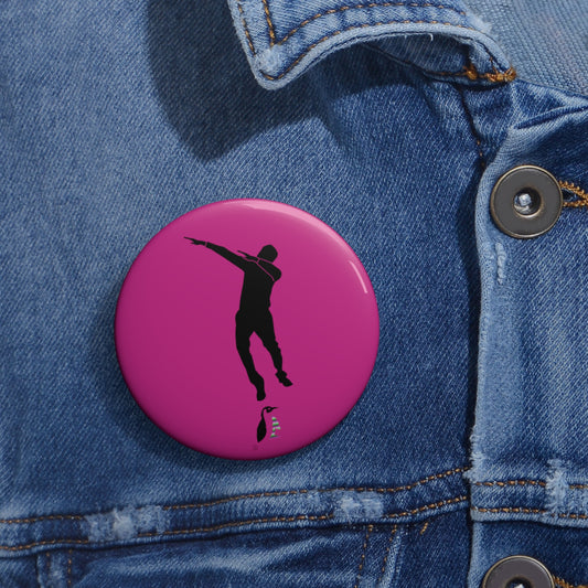 Custom Pin Buttons Dance Pink