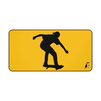 Desk Mat: Skateboarding Yellow