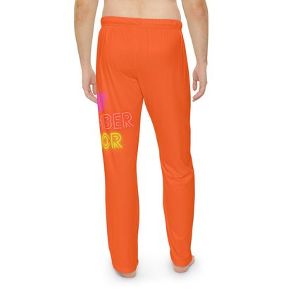 Men's Pajama Pants: Lost Remember Honor Orange