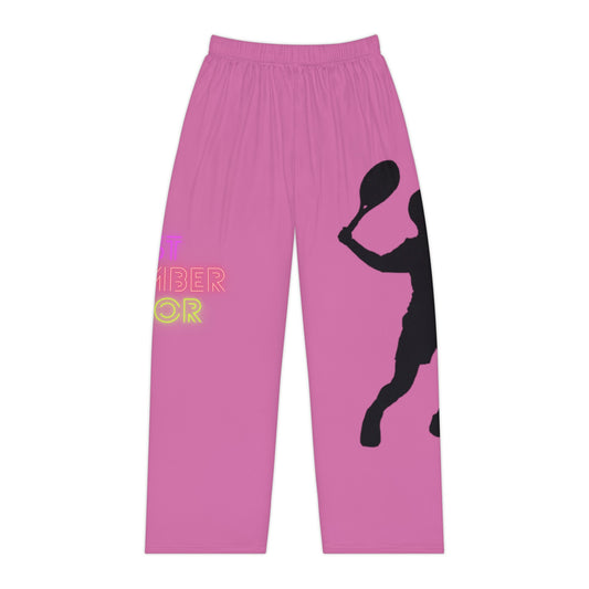 Women's Pajama Pants: Tennis Lite Pink