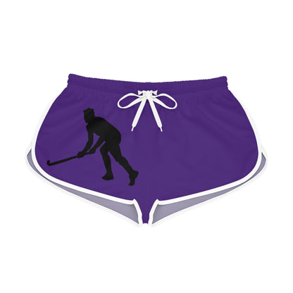 Women's Relaxed Shorts: Hockey Purple