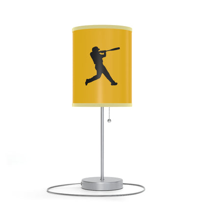 Lamp on a Stand, US|CA plug: Baseball Yellow