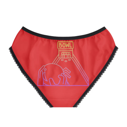 Women's Briefs: Bowling Red