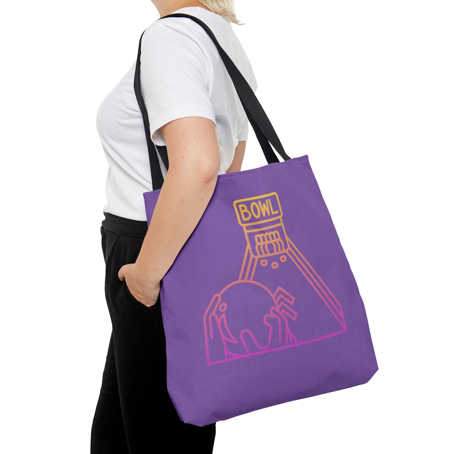 Tote Bag: Bowling Lite Purple