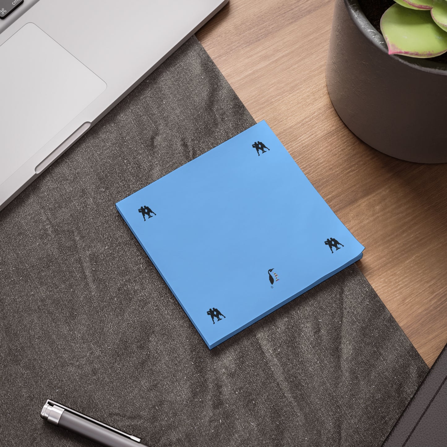 Post-it® Note Pads: Basketball Lite Blue