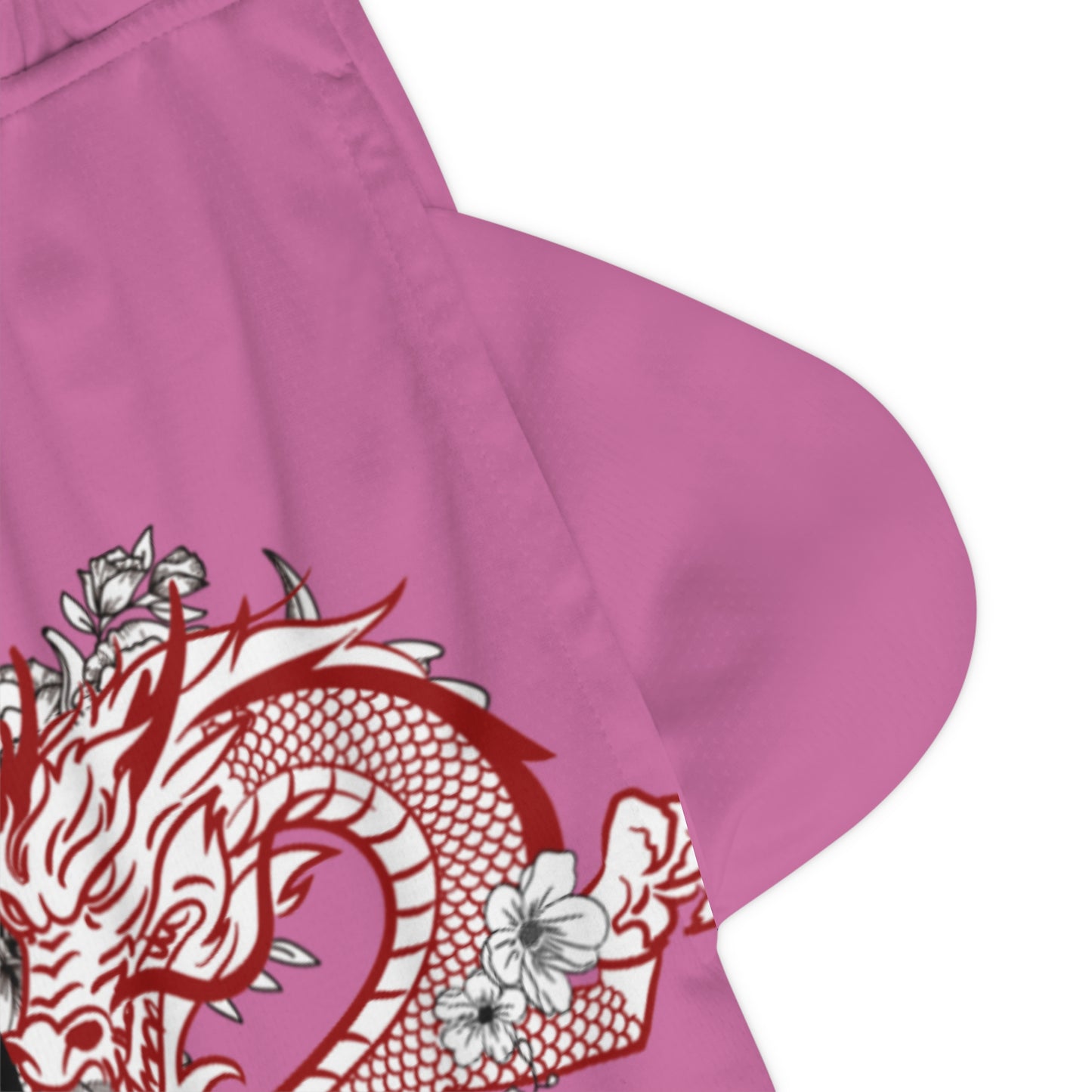 Basketball Rib Shorts: Dragons Lite Pink