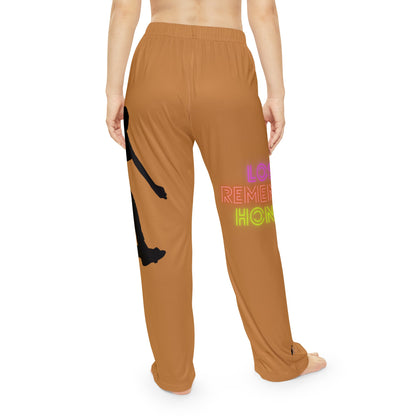 Women's Pajama Pants: Skateboarding Lite Brown