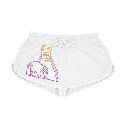 Women's Relaxed Shorts: Bowling White