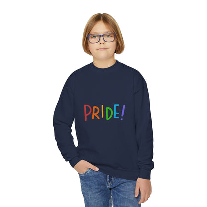 Youth Crewneck Sweatshirt: LGBTQ Pride 