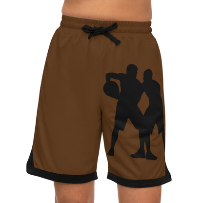 Basketball Rib Shorts: Basketball Brown